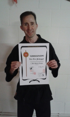 Erfolgreicher Prüfling Veit ter Schegget